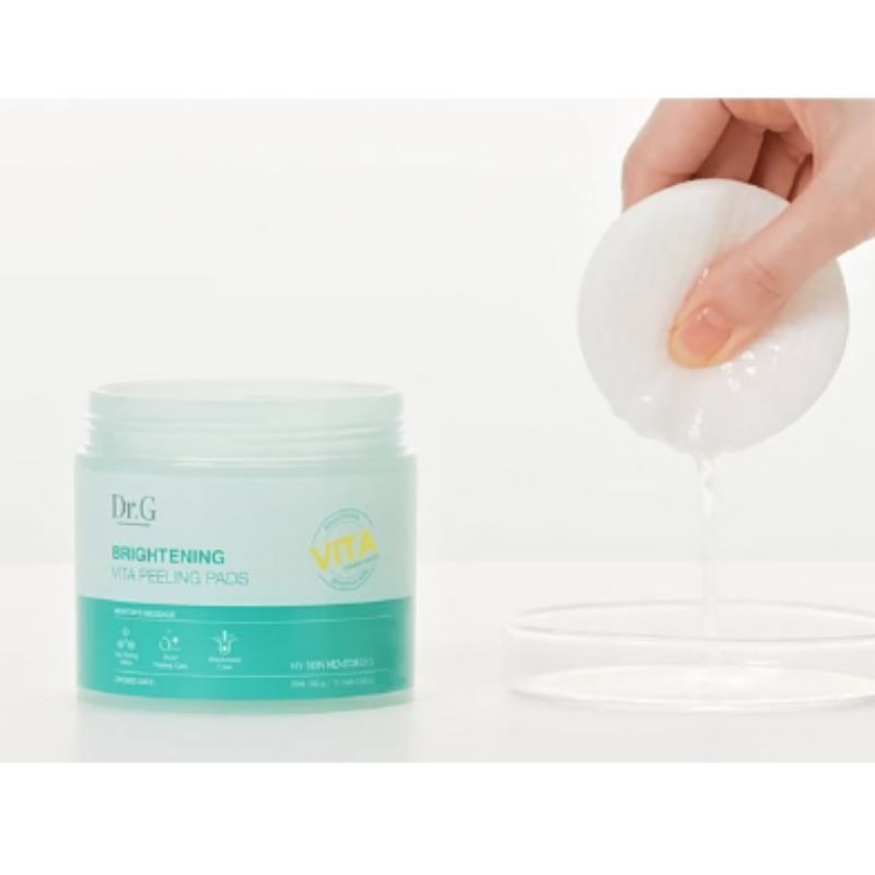 Dr.G Brightening Vita Peeling Pad Radiance Exfoliating Toner Pads Seventy Sheets 160g