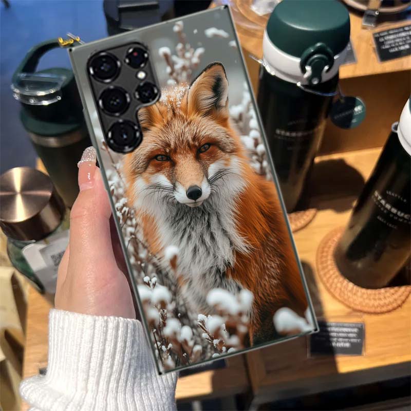 The Red Fox in Winter Ice and Snow Cases Phone Case for Samsung Galaxy S26 Ultra S25 Edge S24 S23 FE S21 Plus S20 S22 S10 Cover
