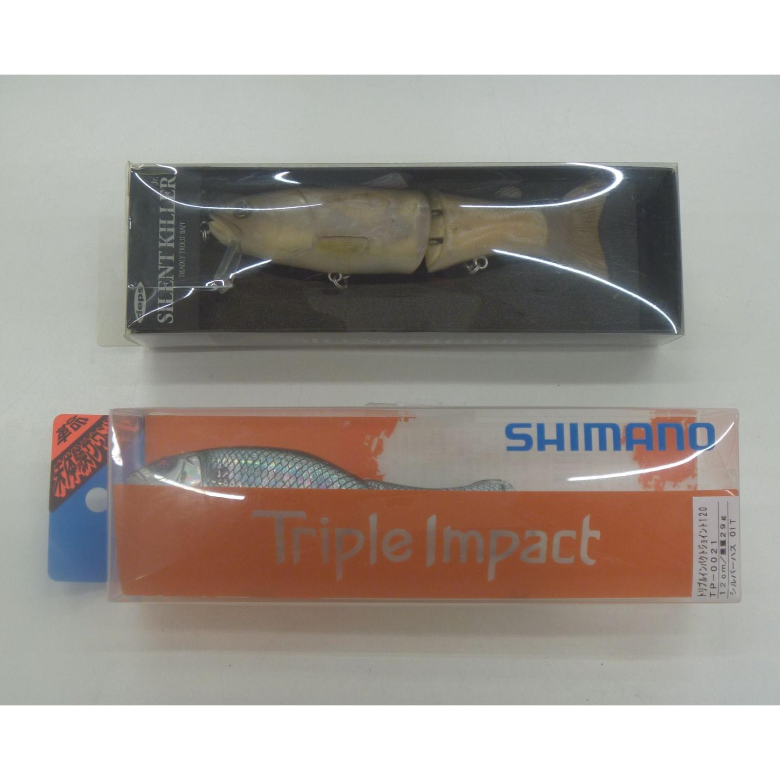 Used 44 Unused SHIMANO, deps lure set of 2 SHIMANO triple impact joint 120, deps SILENT KILLER145