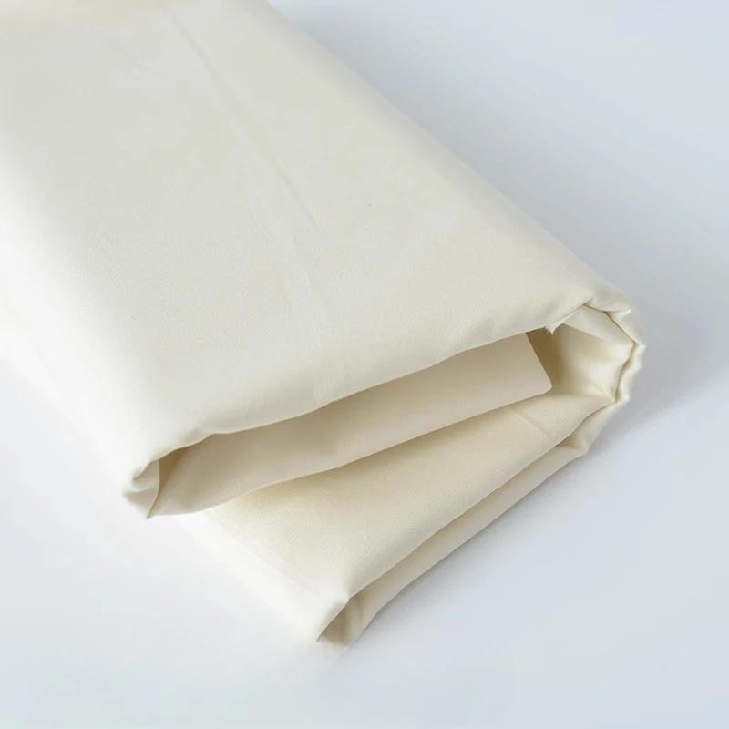 Wide 140cm Cotton Poplin Fabric Solid Color White Red Black for Sewing Accessories Quilting Patchwork Handmade 100/300/500cm