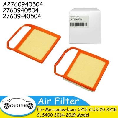 Filtro de aire A2760940504 2760940504 27609-40504 para Mercedes-benz C218 CLS320 X218 CLS400 Modelo 2014-