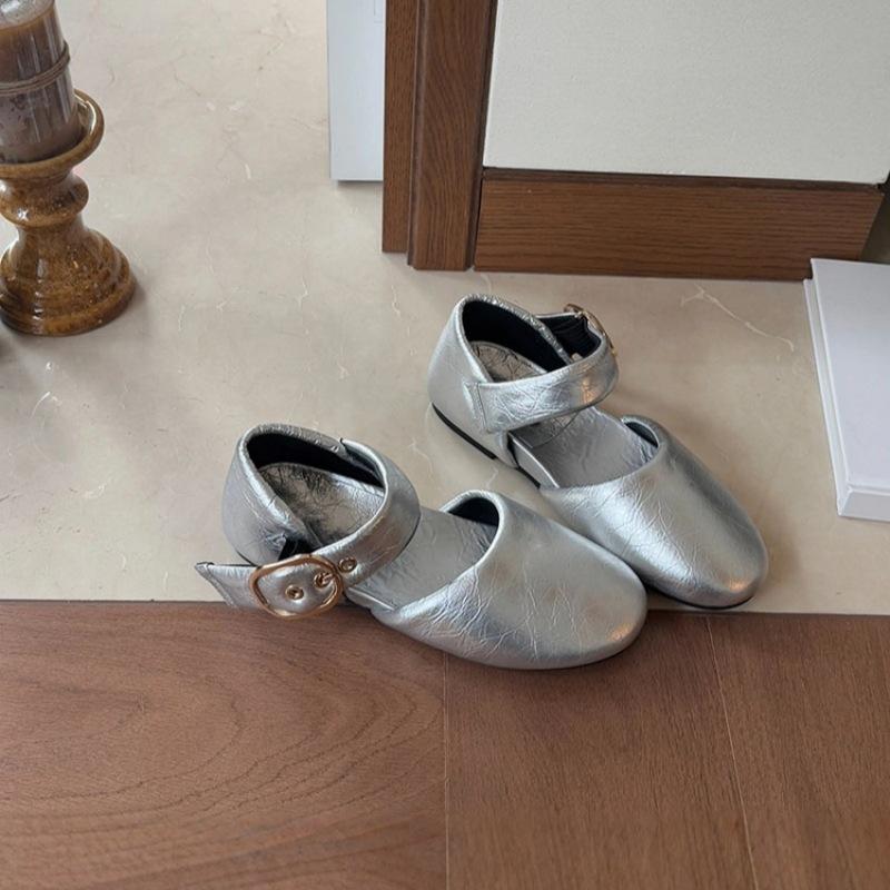 

Sheepskin version~ 2025 spring new genuine leather Mary Jane single shoes women s super soft round head flat heel hollow super soft small leather s 35