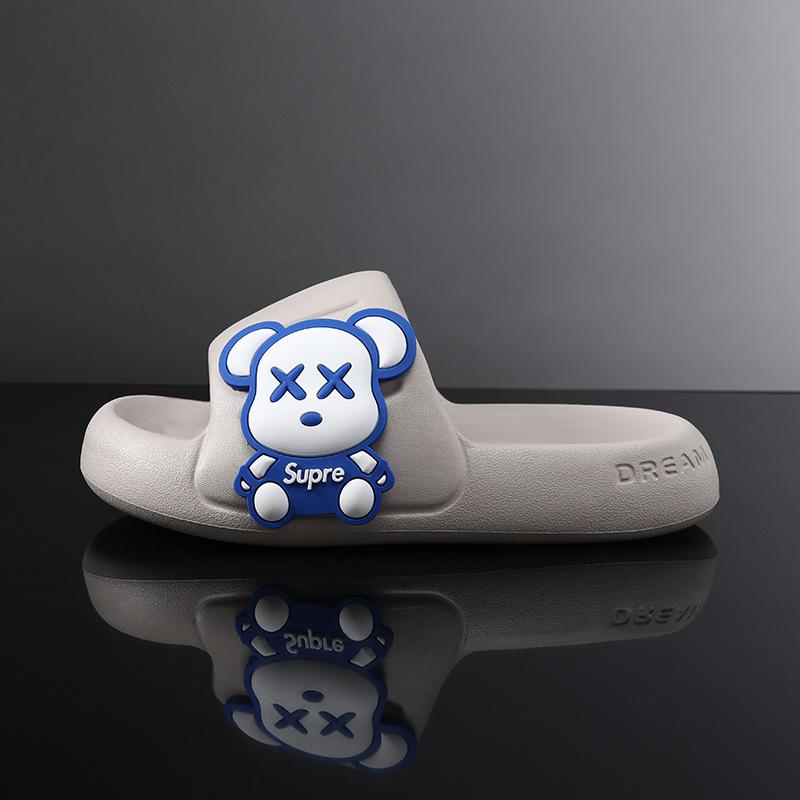 

Stylish And Snug Summer Slippers For Kids Featuring Cartoon Designs In Sizes Various Gray,220