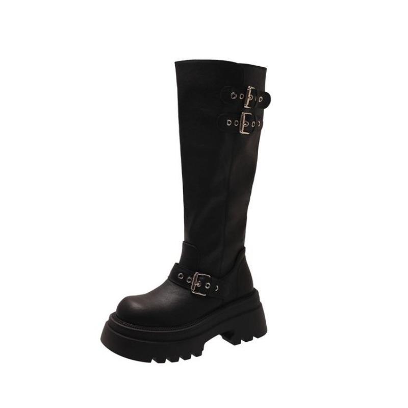 Thick-soled Shoes, High Boots, New Fashionable and Versatile Women's Shoes, Knee-high Boots