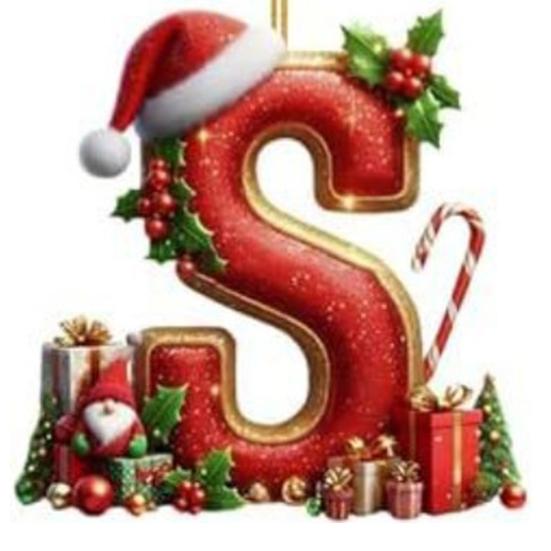 Red Initials Christmas Ornaments 2D Acrylic Personalized Gnomes Monogram Pendant with Santa Hat 26 Letters Christmas Tree Hanging Decoration for Xmas