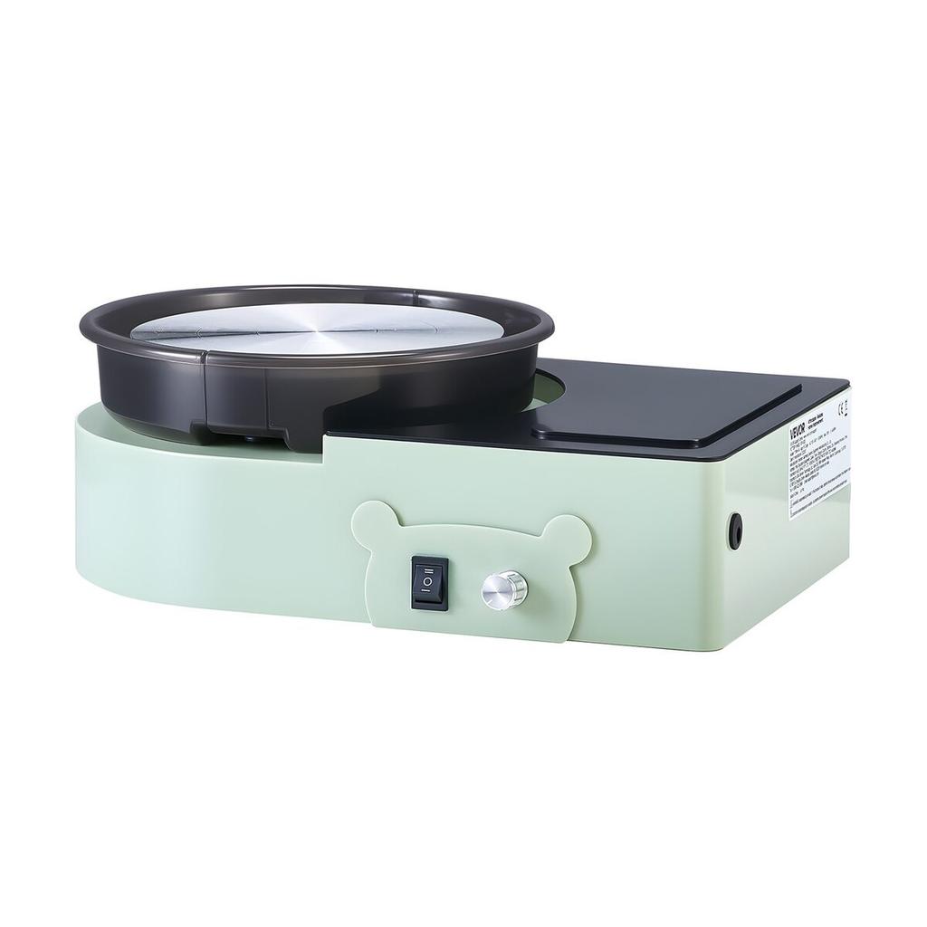 Mini Pottery Wheel Electric Clay Wheel for Kids and Adults 158 mm Green