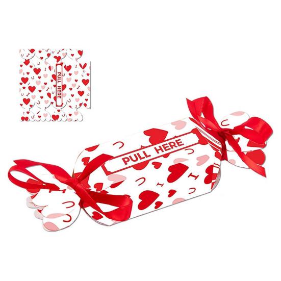 Christmas Candy Cash Pull Box Interactive Money Gift Holder with Ribbon
