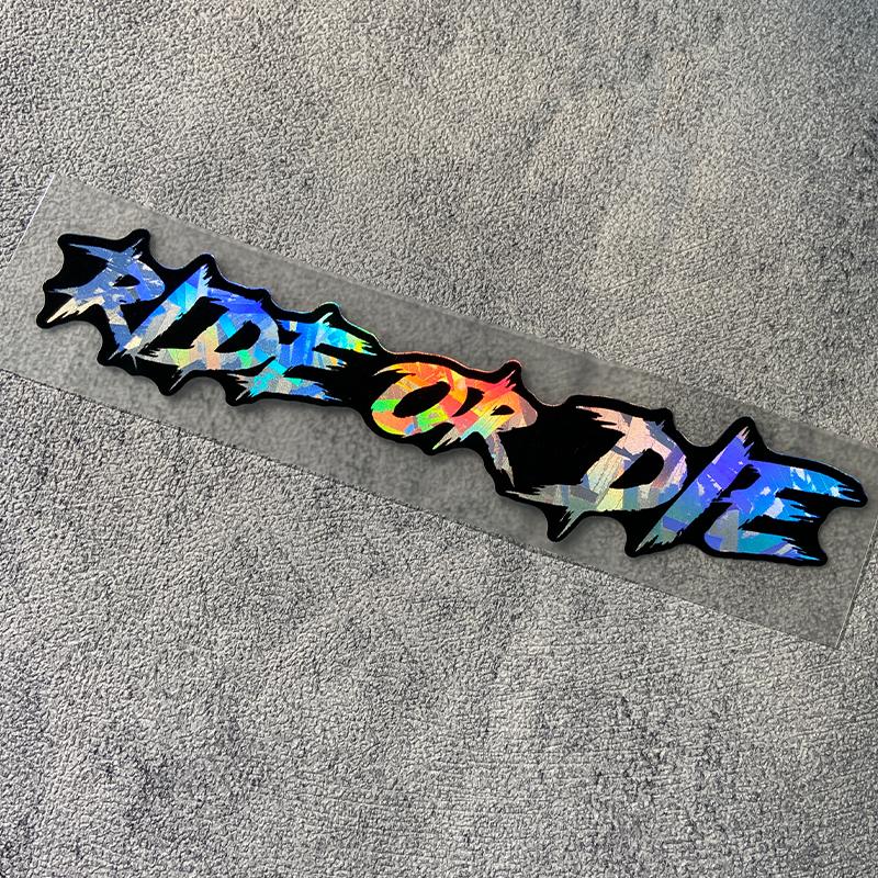 1PC RIDE OR DIE Car Stickers Waterproof  for Auto Window Bumper DIY Motorcycle Helmet Fuel Tank Bicycle Universal Vinly Decals
