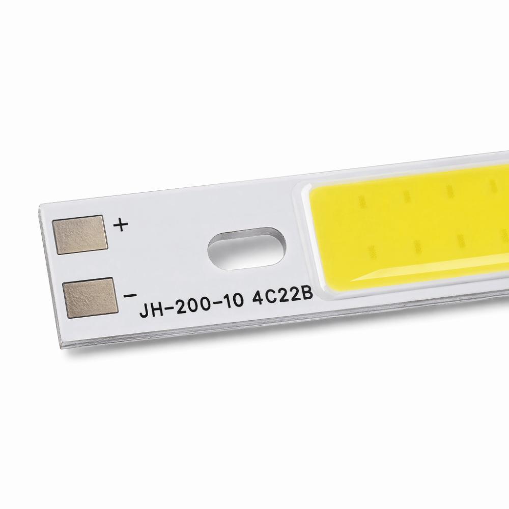 2 Stück 12-14V COB LED Lichtchip 10W LED Lichtplatine Streifenform Lichtquelle Einbauleuchte