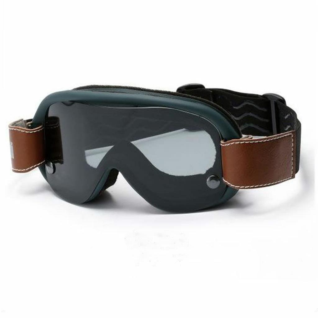 Baruffaldi SPEED 4 Special Edition Motorcycle Vintage Made In Free Green Goggles, Style, Italy, Size,