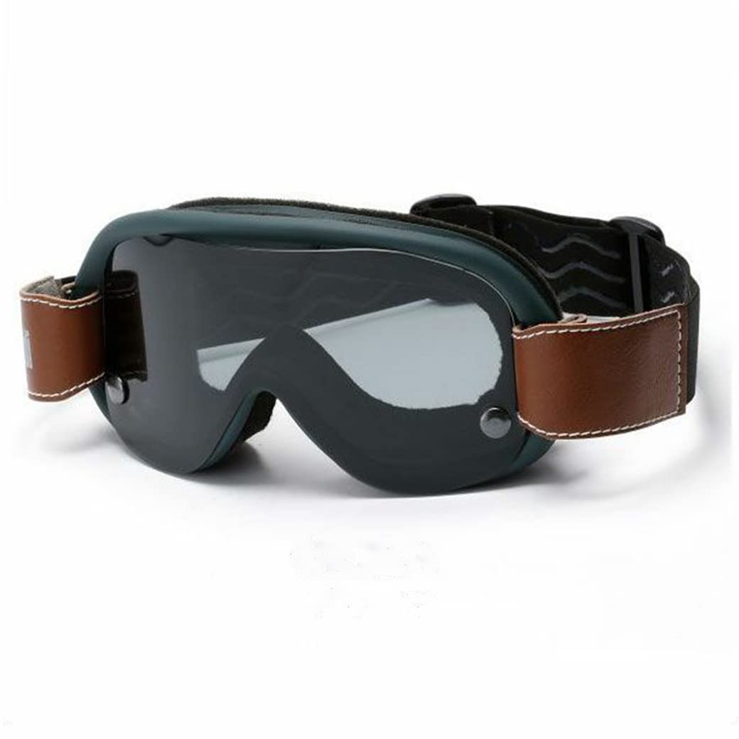 

Baruffaldi SPEED 4 Special Edition Motorcycle Vintage Made in Free Green Goggles, Style, Italy, Size,