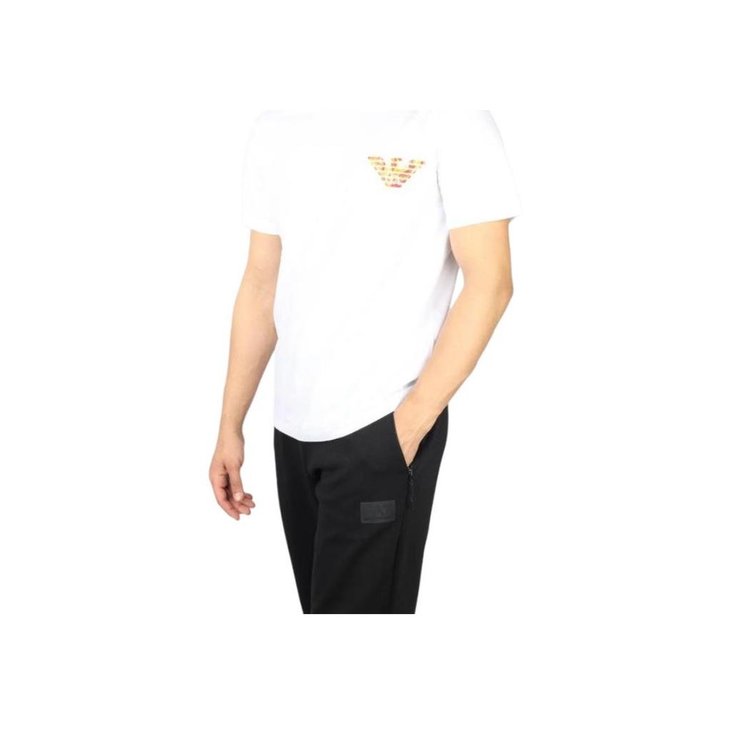 Emporio Armani Logo Short Sleeve Crew Neck T-Shirt Men Tops White EM000574-AF12349-F0065