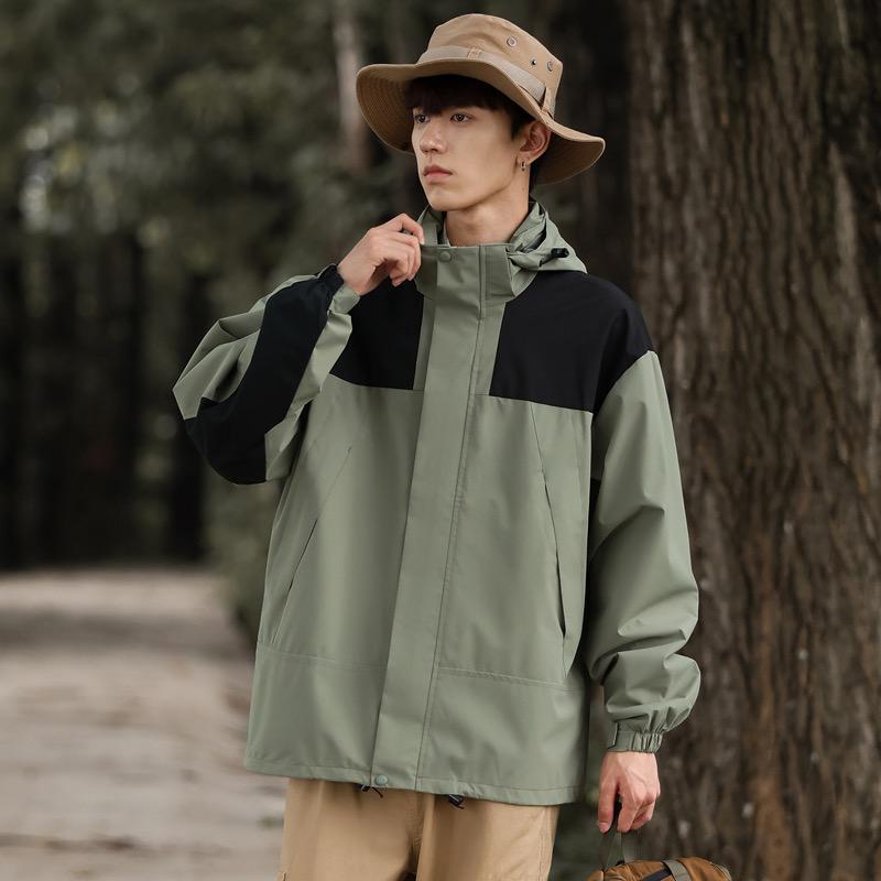 American Style Couple Jacket Waterproof Three-Proof Hooded Outdoor Windbreaker