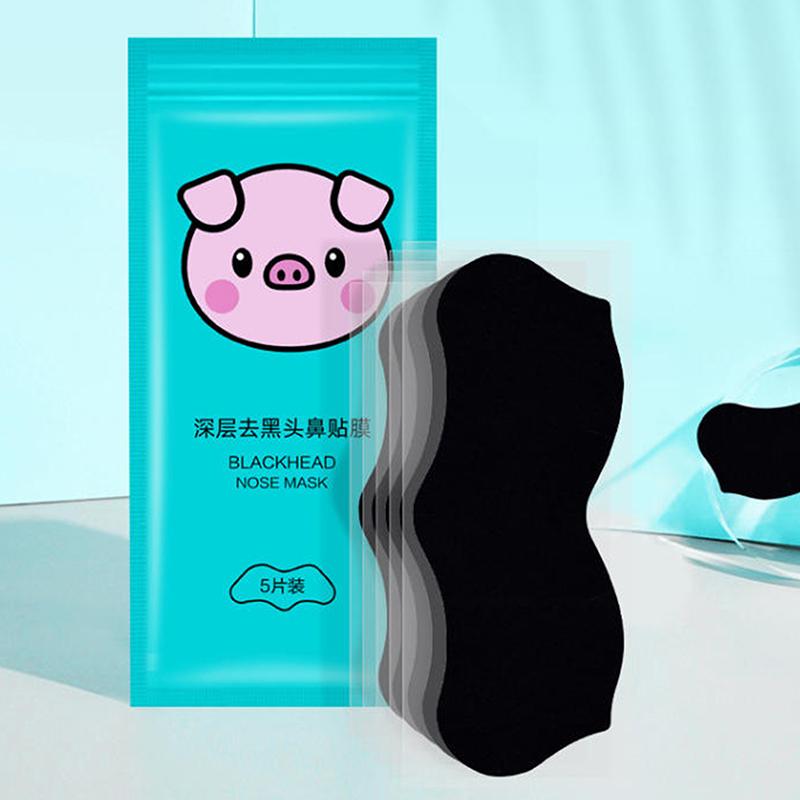 5/15/25/50 ks Bambusové uhlí Odstranění černých teček Nosní pórové proužky Hloubkové čištění Pórů Čištění Akné Péče o nos Maska Náplast Hladká pleť