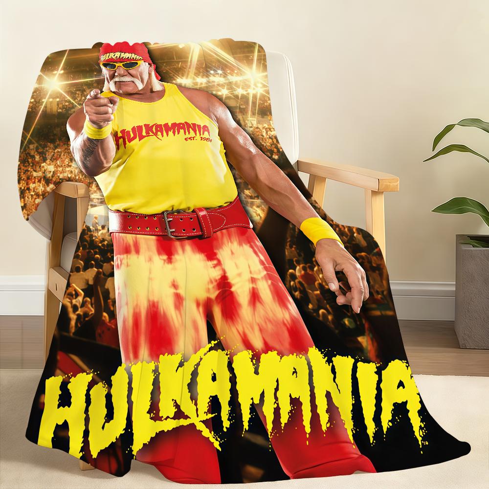 

H Hulks Hogans Blanket Soft Throw Blanket for Home Bedroom Bed Sofa Picnic Travel Office Rest Cover Blanket Gift 75x90cm