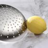 Heavy-duty 304 Stainless Steel Skimmer Strainer, Slotted Spoon with Ergonomic Handle, Comfortable Grip Spoon Ladle for Kitchen