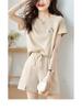 Summer Fairy Casual Shorts & Tee Set for Women - Fresh & Age-Reducing Two-Piece