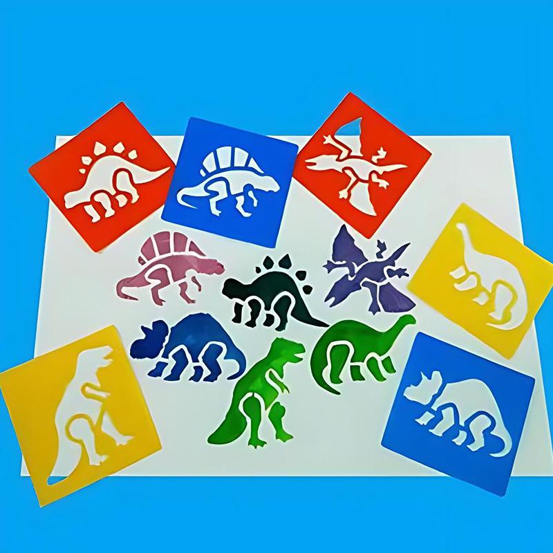 6PCS Hollow Out Painting Template Washable Reusable Plastic Graffiti Ruler DIY Paint Tool Creative Craft Drawing Accessories ZYF