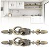 2pcs Antique Bronze Ring Pull Handles Red Bronze Drawer Handles Cabinet Knobs  Dresser Closet
