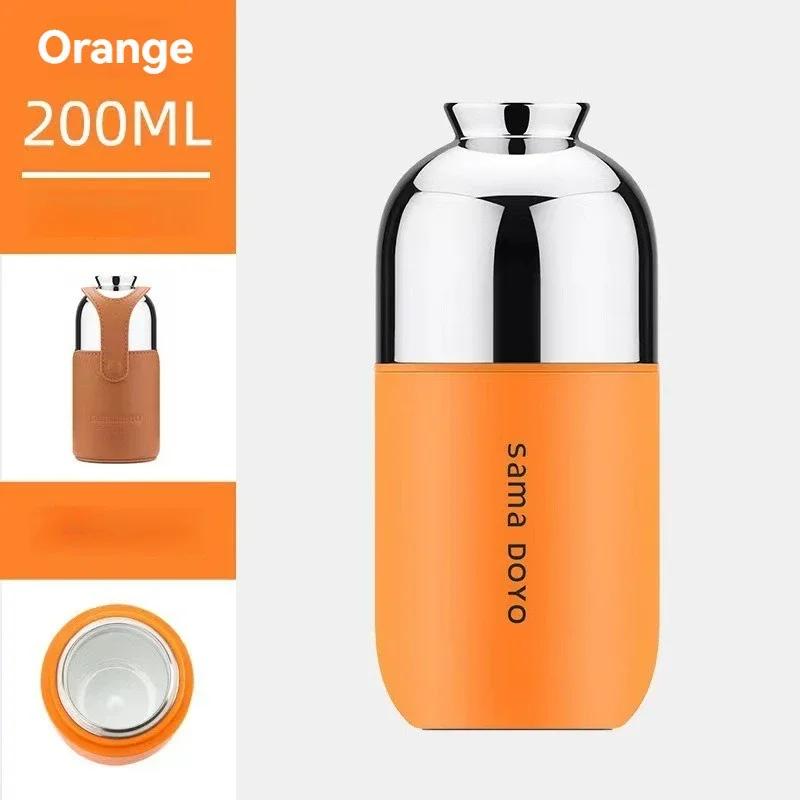 

200ml Collapsible Travel Tea Maker with Magnetic Closure and Separate Infusion Chamber Titanium Camping Tea Pot