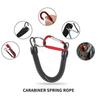 Climbing Button Carabiner Anti-Lost Spring Rope Outdoor Mountaineering Lost Rope Lure Fishing Gear Fishing Accessories Fishing