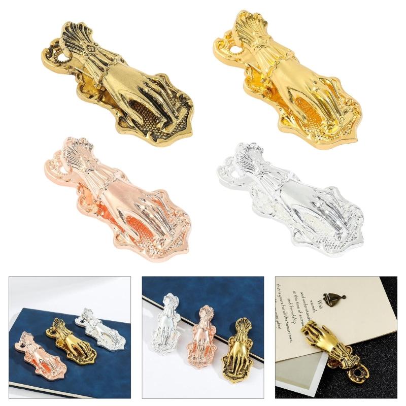 Graffette Metalliche a Forma di Mano di Donna Fermalibri Fermagli Raccoglitori Per una Gestione Efficiente della Carta