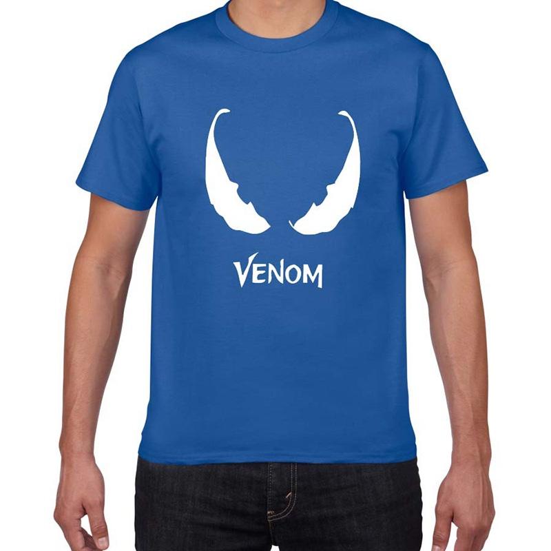 Stylish Comic Venom Spider-man Men Short Sleeve Crew Neck T-shirt For Casual Wear