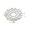 Laciness Die Cuts Nesting Oval Cutting Dies Embossing Die Cuts Templates for Kid Gift Card Making Scrapbooking DIY Album