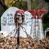 1 Pair Halloween Evil Witch Legs Decoration Upside Down Wicked Wizard Feet With Boot Stake Yard Lawn Garden Decoration