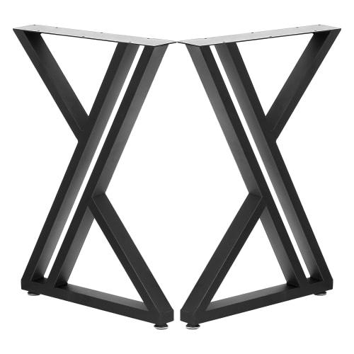 

JINS&VICO Table Legs, Iron Legs, Set of 2, for 71*50cm Tables, Steel Legs, DIY Desk Legs, Furniture Legs, Iron Legs, DIY Table Legs (Parallel Lines)