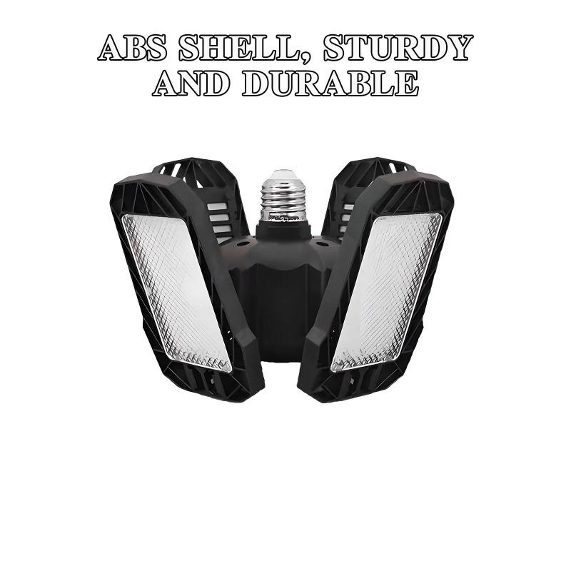 Portable LED Garage Light Bulbs 40W 60W 80W Foldable Super Bright Garage Lighting LED Shop Work Light With Adjustable Panels E27/B22 Screw Socket