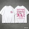 Adult and Children Kirby Face Expression Pure Cotton YKT TShirt Suitable for Staying Home or Going Out