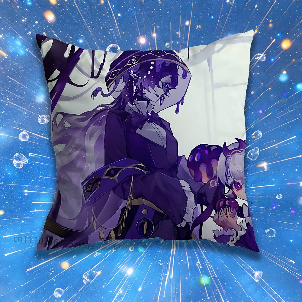 Black Sapphire Sugarfly C-Cookie Run Pillow Case Living Room Sofa Cushion Cover Suitable For Home Bedroom Room Decoration