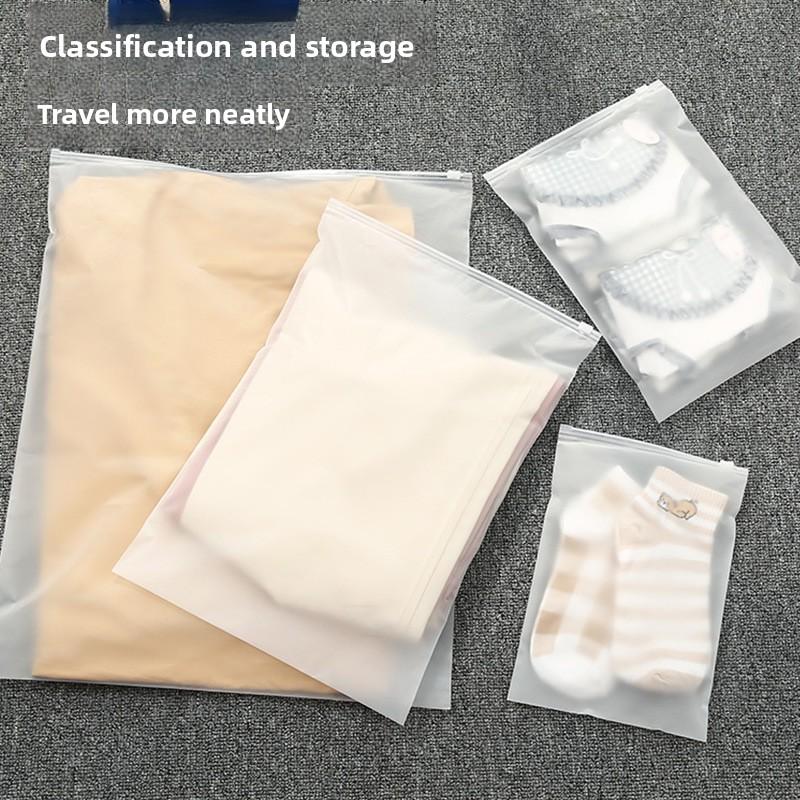 Travel Storage Bags, Transparent Dust-proof Underwear, Suitcases, Self-sealing Bags for Clothes, and Separate Bags for Travel Shoes