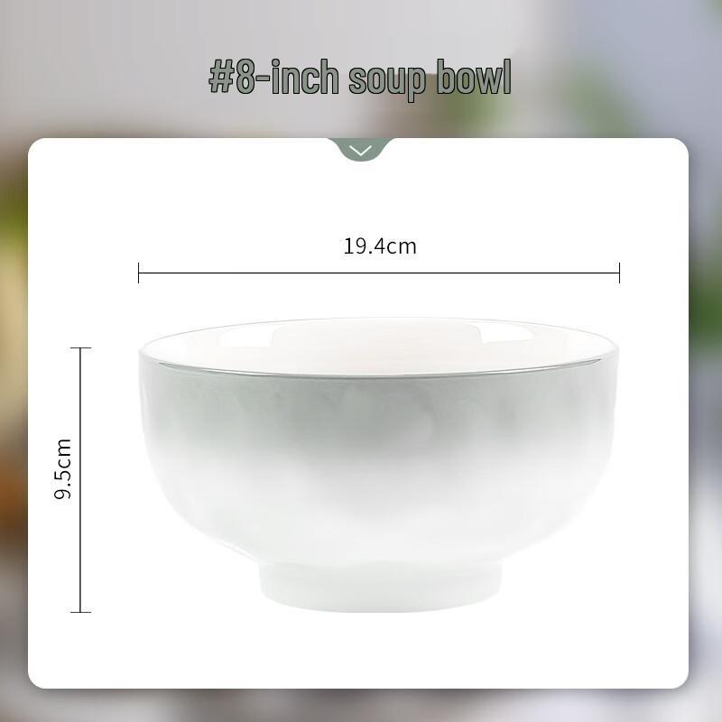 Wuhe Ceramic Gradient Underglaze Soup Bowl