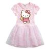 Girls' Stylish Summer Dress: Charming Cat Mesh Skirt for Little Princesses