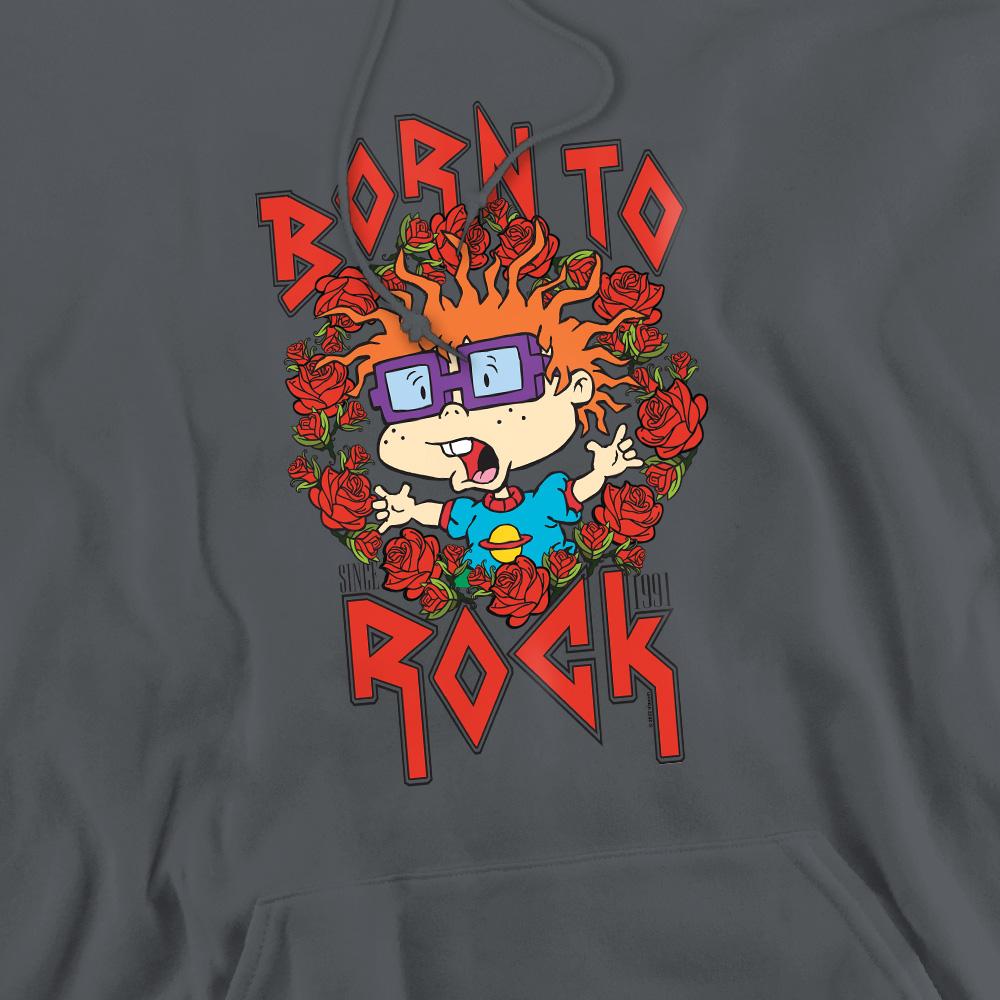 Rugrats Mens Chucky Was Born To Rock Hoodie