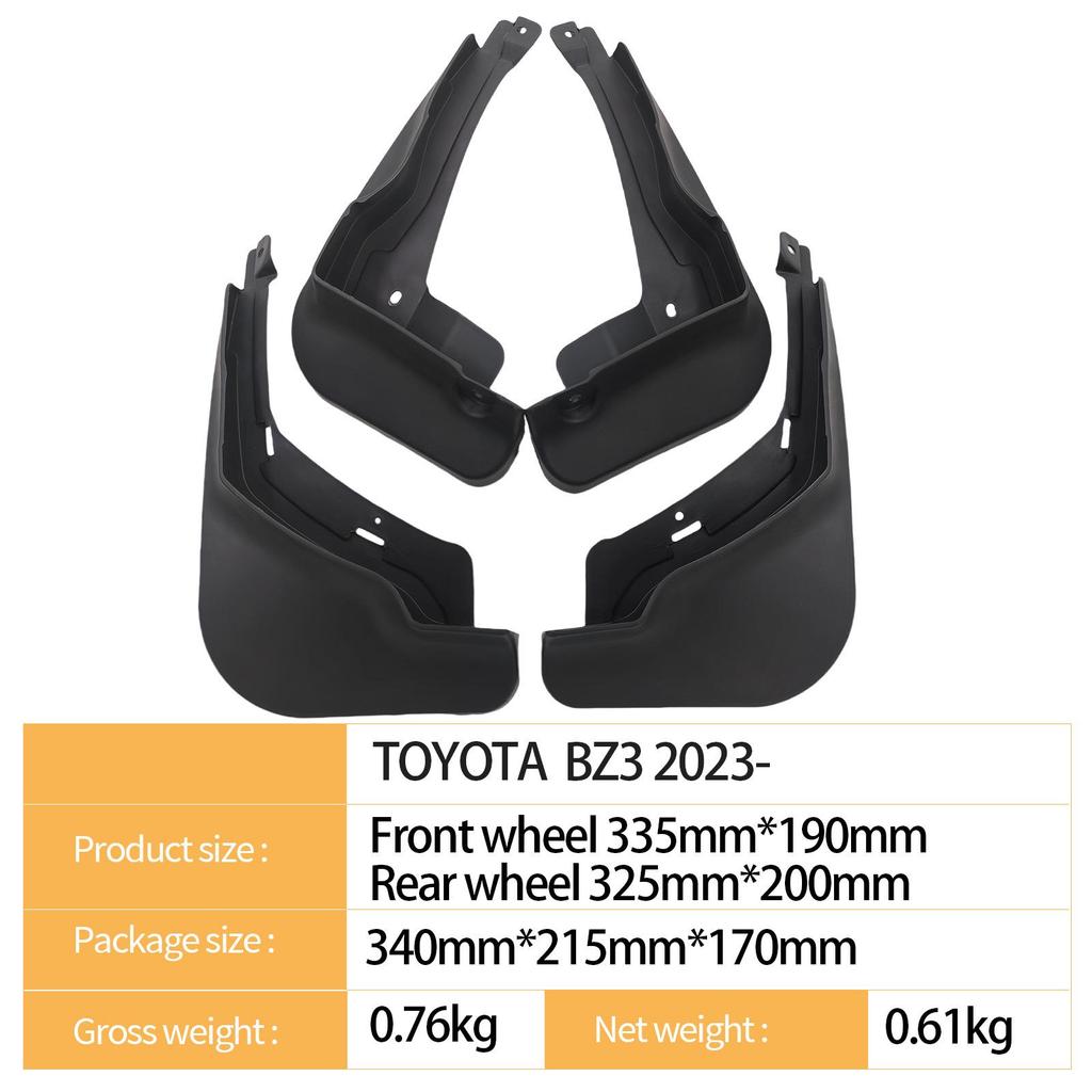 Toyota BZ3 2023 Reifenschmutzfänger für den grenzüberschreitenden Automobilgebrauch