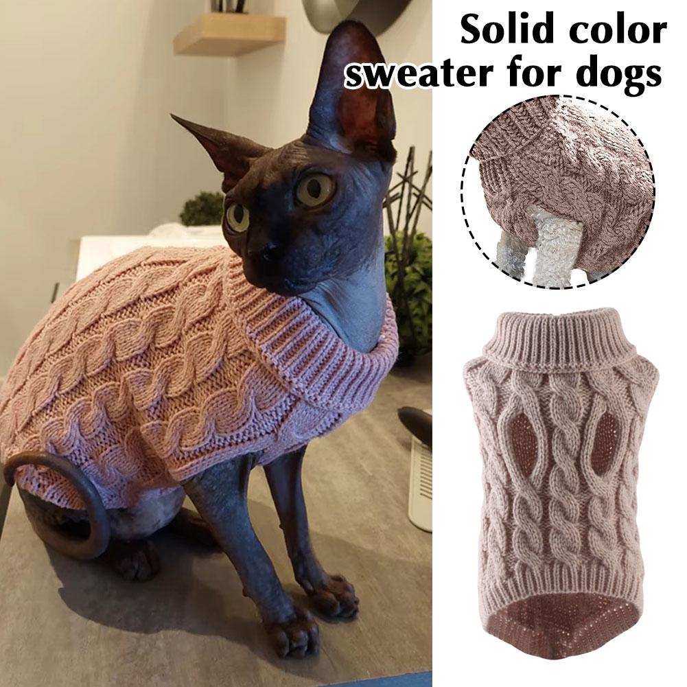 Pet Clothes Sweater Fashion Autumn Winter Warm Dog Sweater Knitted Coat Knitwear for Small Puppy Yorkshire Clothing