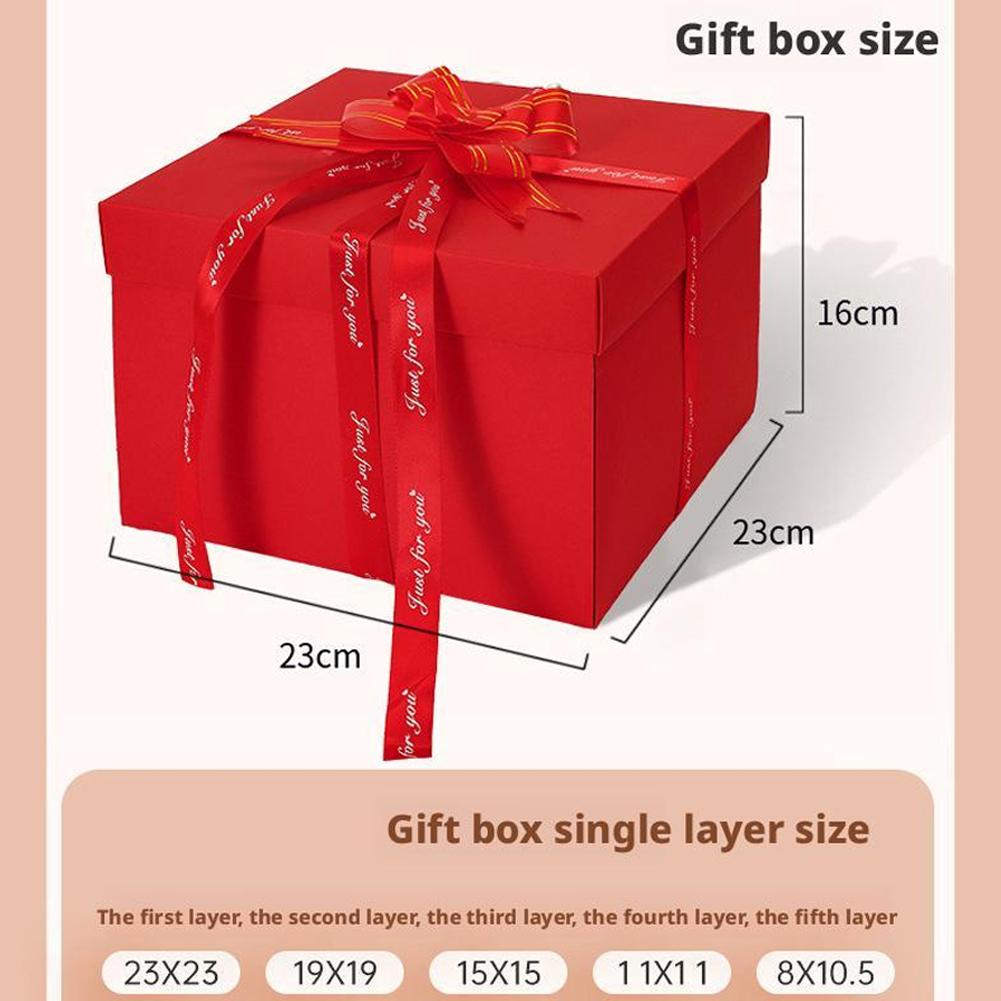 5-Layer DIY Creative Explosion Gift Box, Create Various Gifts By Yourself Mysterious Self-made Gift for Birthday, Christmas