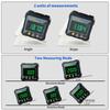 SHANHR Neuer Winkelmesser 360 Grad Mini Elektronischer Digitaler Winkelmesser Neigungsmesser Winkel Finder Messgerät Messbox