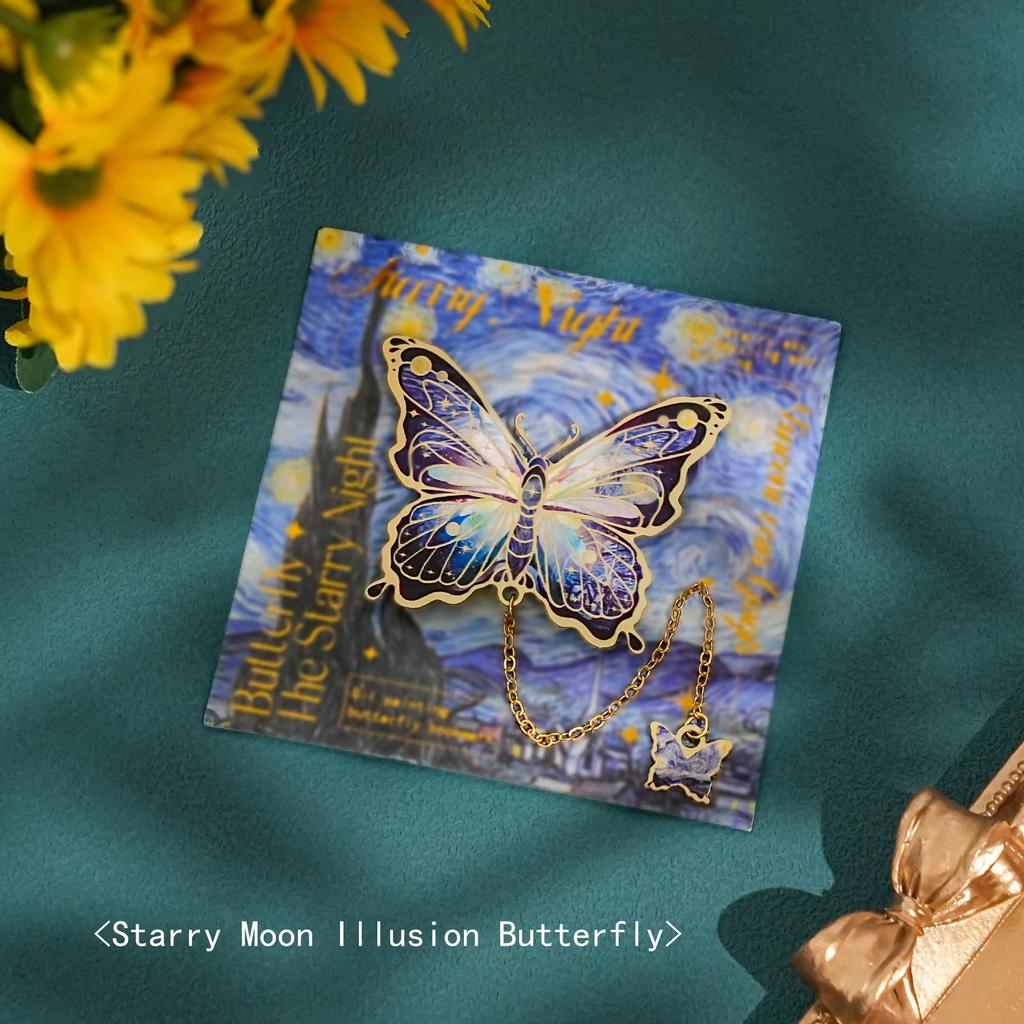 Vintage Butterfly Metal Bookmark With Long Tassel Creative Stationery Gift For Book Lovers Readers Teachers Students School Gift