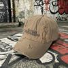 Retro Worn-Out Style Baseball Cap "No Time For Romance" Embroidered Dad Hat Trendy Casual Streetwear Sun Hat Suitable For Both M