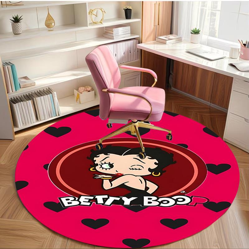 doll Print Round Rug, Washable Floor Carpet, For Entryway Dorm Laundry Room Office Study, Home Decor Birthday Christmas Gift