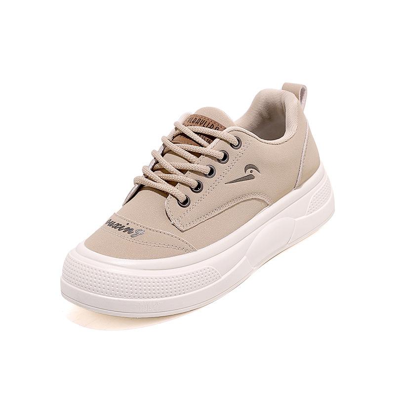Spring Student Versatile Little White Board Shoes Women's Retro Flat Bottom Low-top Casual Single Shoes Lightweight Breathable Sports Shoes
