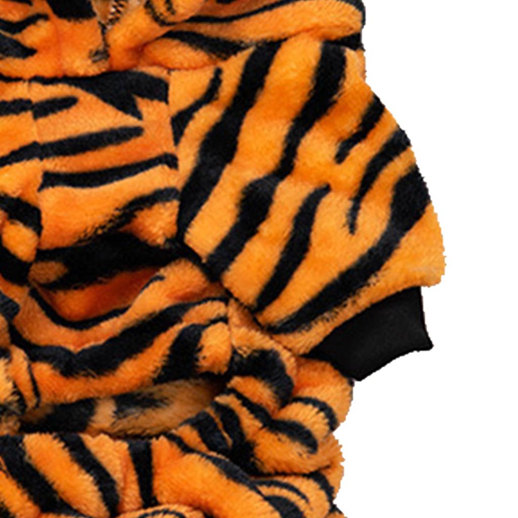Dog Tiger Hoodie Lovely Comfortable Pet Autumn Winter Costume Clothes for Small Dogs Cats XL