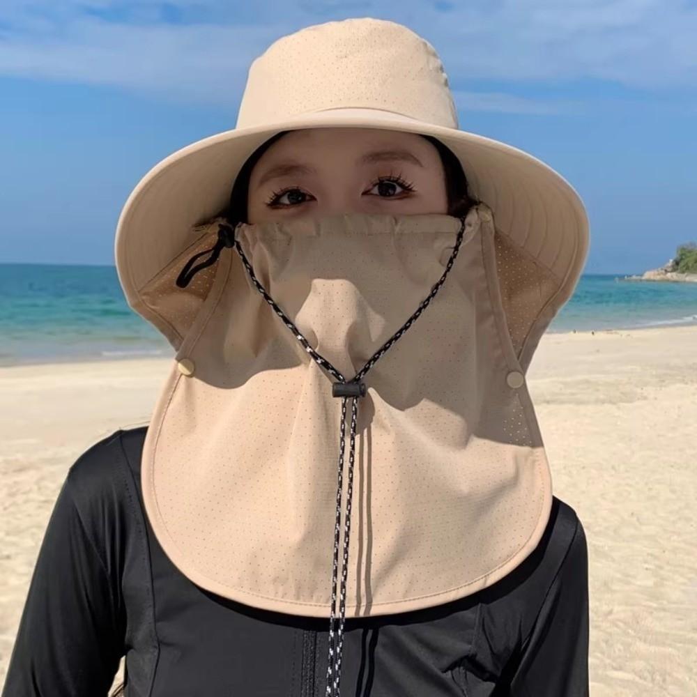 Anti-UV Sun Hat Wide Brim Safari Cap New Visor Cap Outdoor