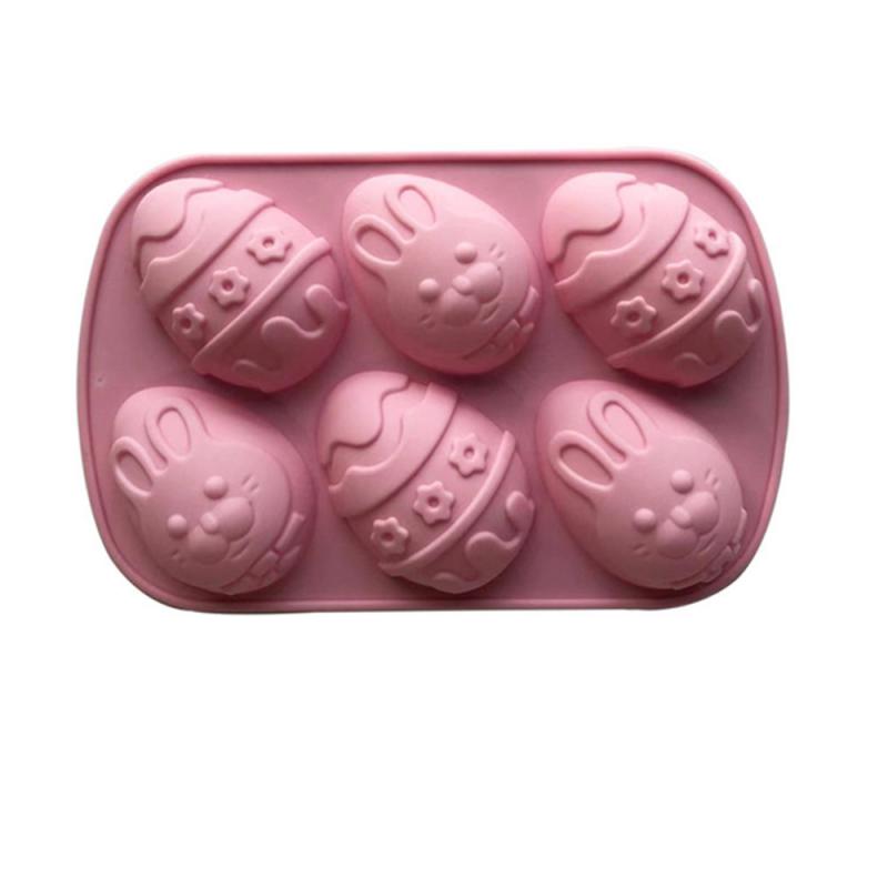 Glassform Puddingform Påskhare Livsmedelsgodkänd Silikon Lätt att ta ur formen Köksredskap Chokladkaka Bakform