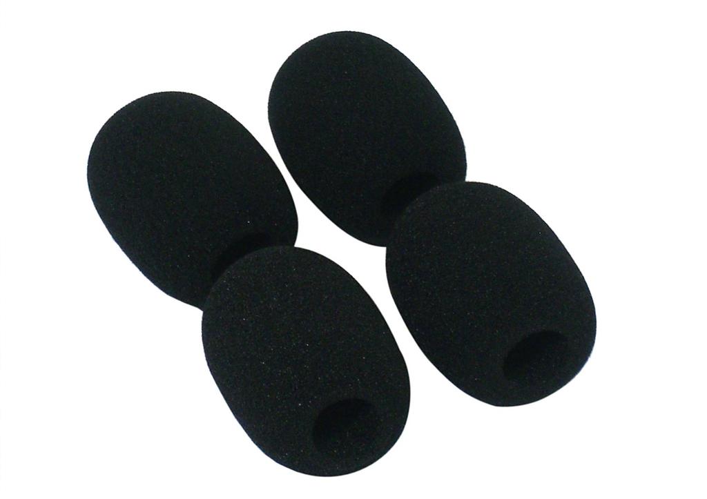[GONKISS] Microphone Sponge, Microphone Windshield, Video Shooting, On-Camera Microphone, Etc., Set of 4, Black