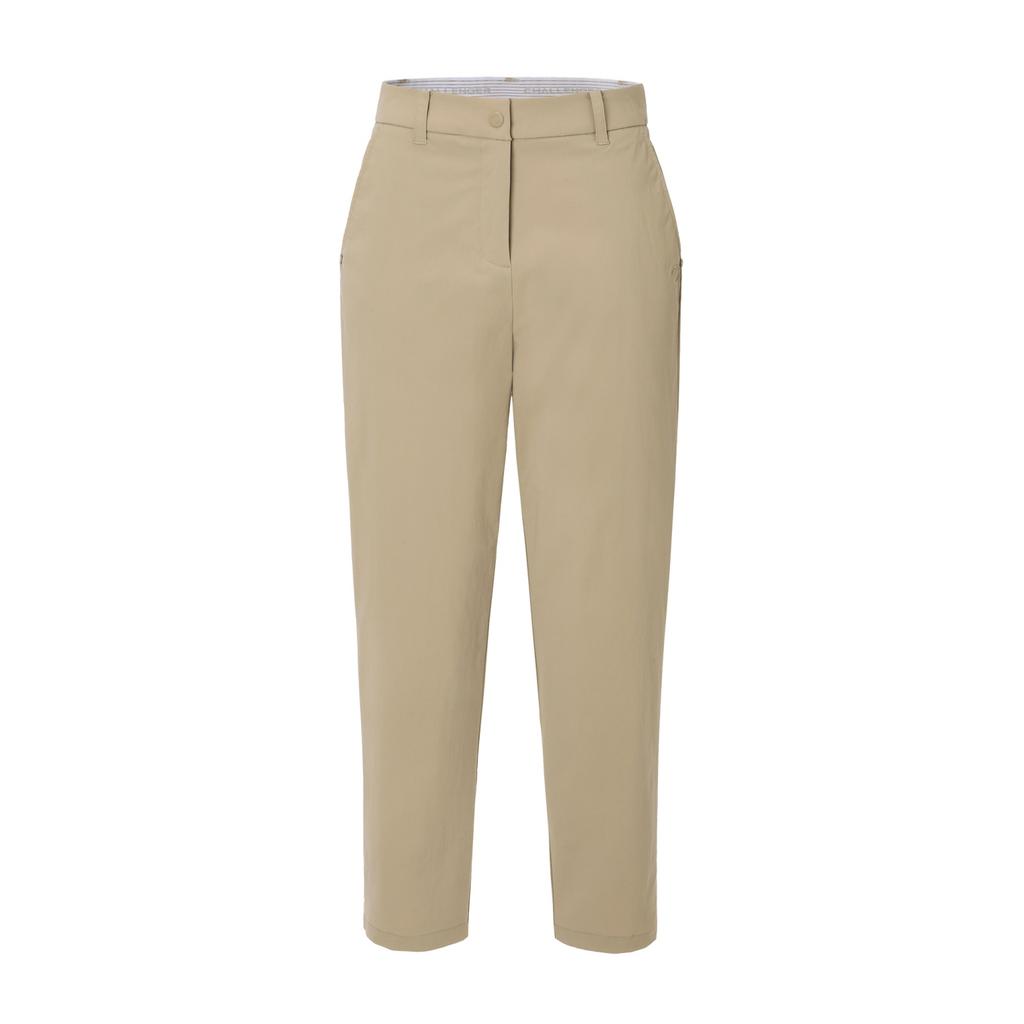 CHALLENGER Women'S Tapered Fit Pants With Back Banding Pocket Detail Beige